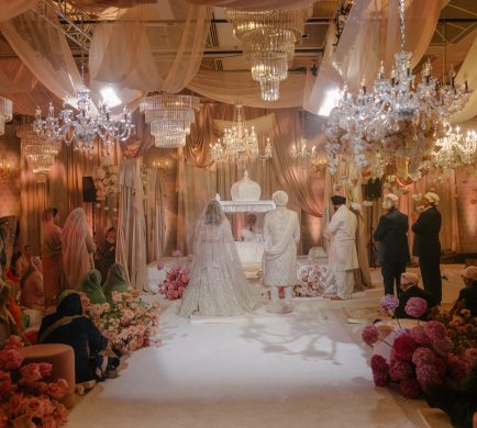 Cappuccino Sheer Ceiling Design at an Indian wedding ceremony
