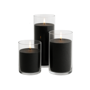 Black Sand Wax Candles