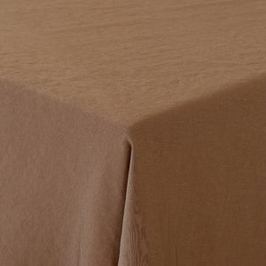 Round Airflow Cognac Table Linen