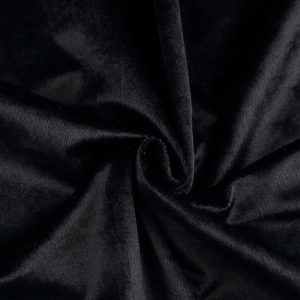 Round Black Velvet Table Linen
